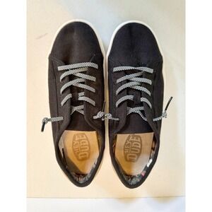 Hey Dude Cody Women's Lace Up Sneakers Casual Shoes Comfort Black Size 7 womens